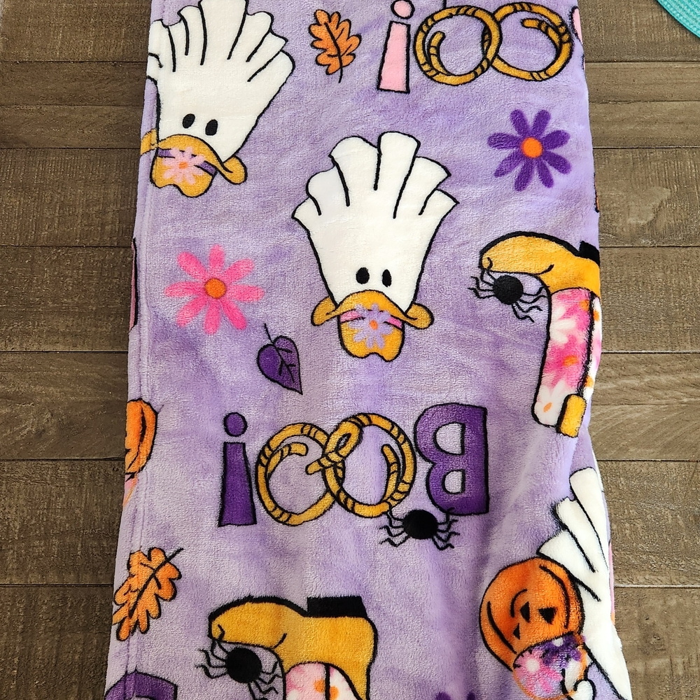 Betsey Johnson Purple Halloween Blanket